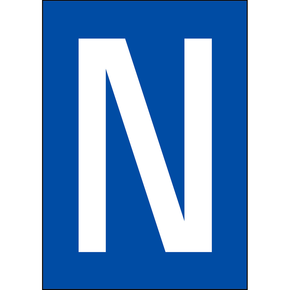 Brady NL859A4BL-N Numbers & letters DIN A4 size 911198