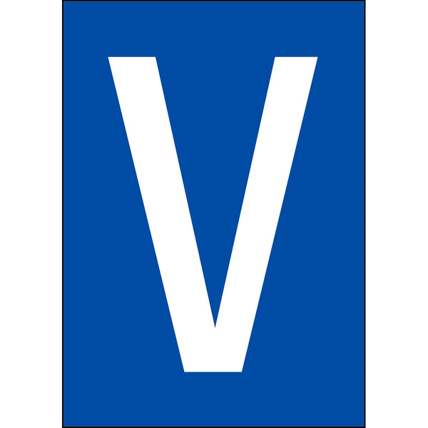 Brady NL7541A4BL-V Numbers & letters DIN A4 size 911424