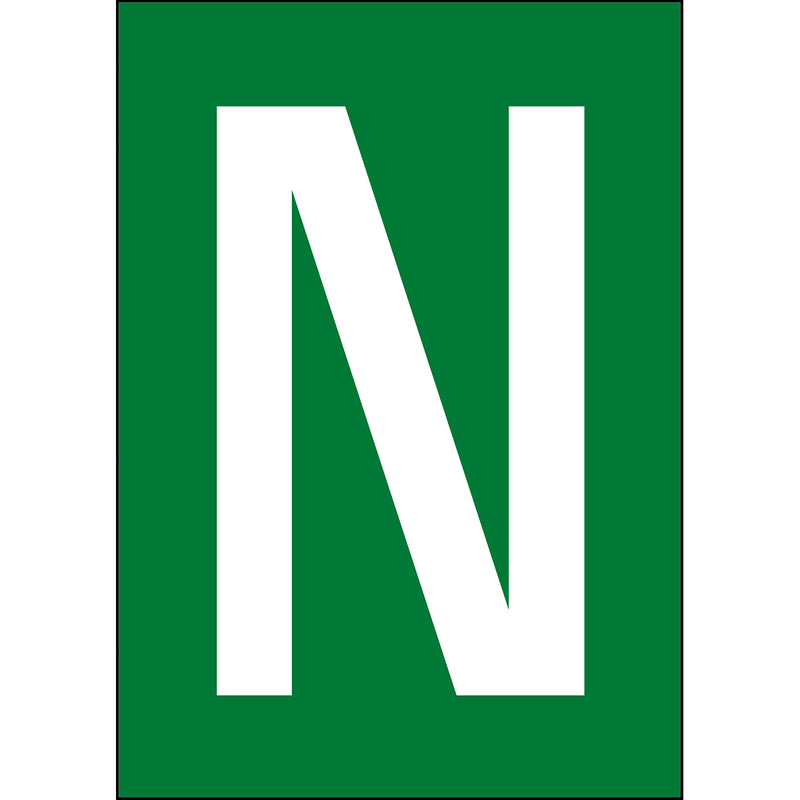 Brady NL859A4GR-N Numbers & letters DIN A4 size 911159