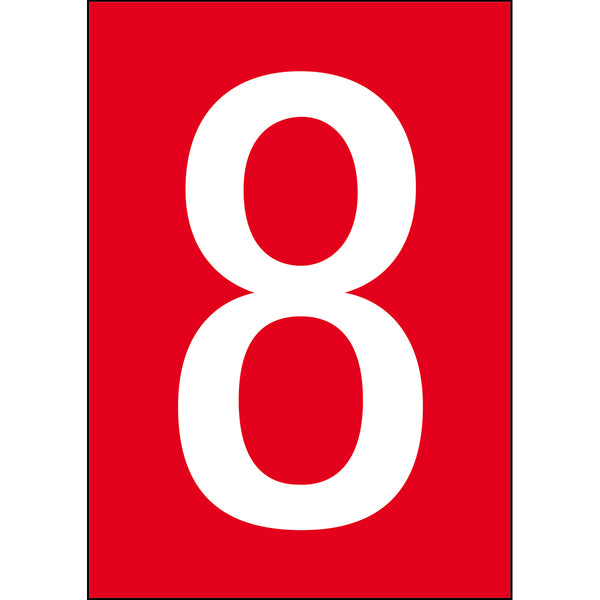 Brady NL859A4RD-8 Numbers & letters DIN A4 size 911138