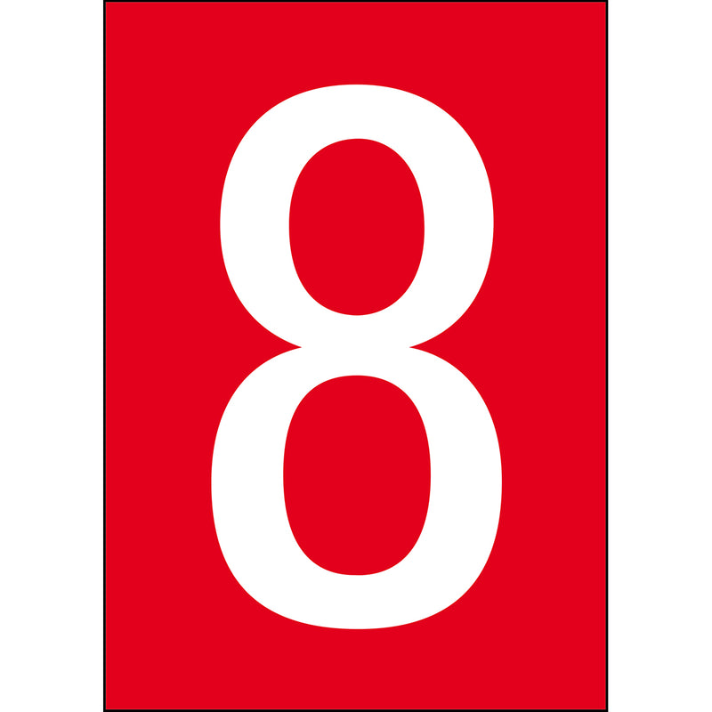 Brady NL859A4RD-8 Numbers & letters DIN A4 size 911138