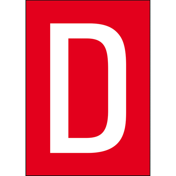 Brady NL7541A4RD-D Numbers & letters DIN A4 size 911366