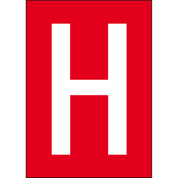 Brady NL7541A4RD-H Numbers & letters DIN A4 size 911360