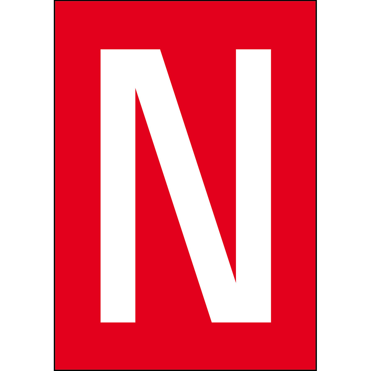 Brady NL859A4RD-N Numbers & letters DIN A4 size 911120