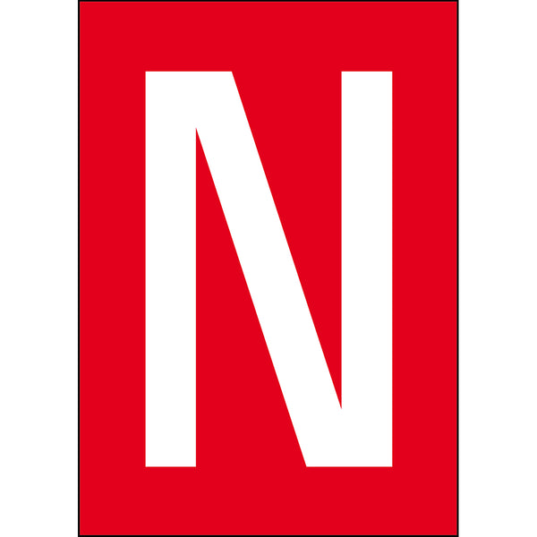 Brady NL859A4RD-N Numbers & letters DIN A4 size 911120