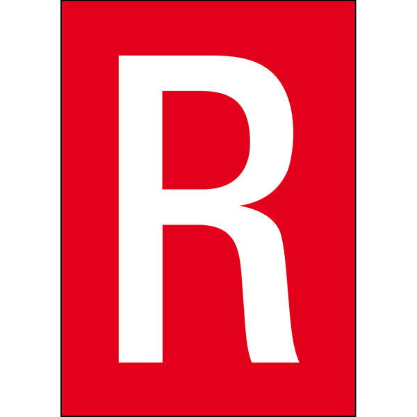 Brady NL7541A4RD-R Numbers & letters DIN A4 size 911350