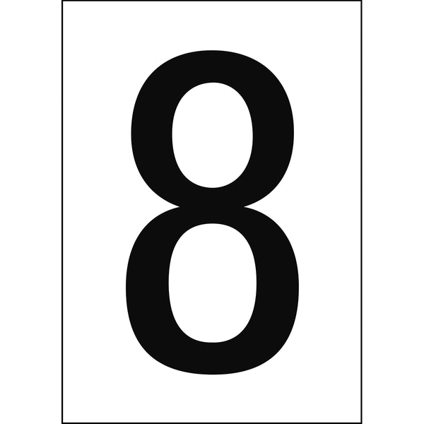 Brady NL7541A4WH-8 Numbers & letters DIN A4 size 911333