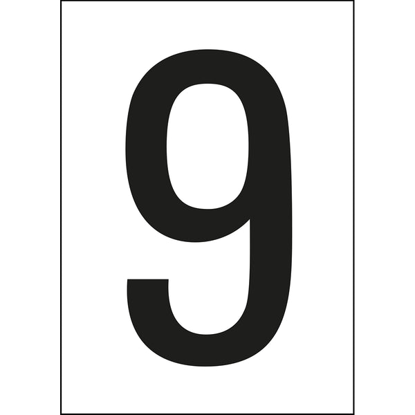Brady NL7541A4WH-9 Numbers & letters DIN A4 size 911332