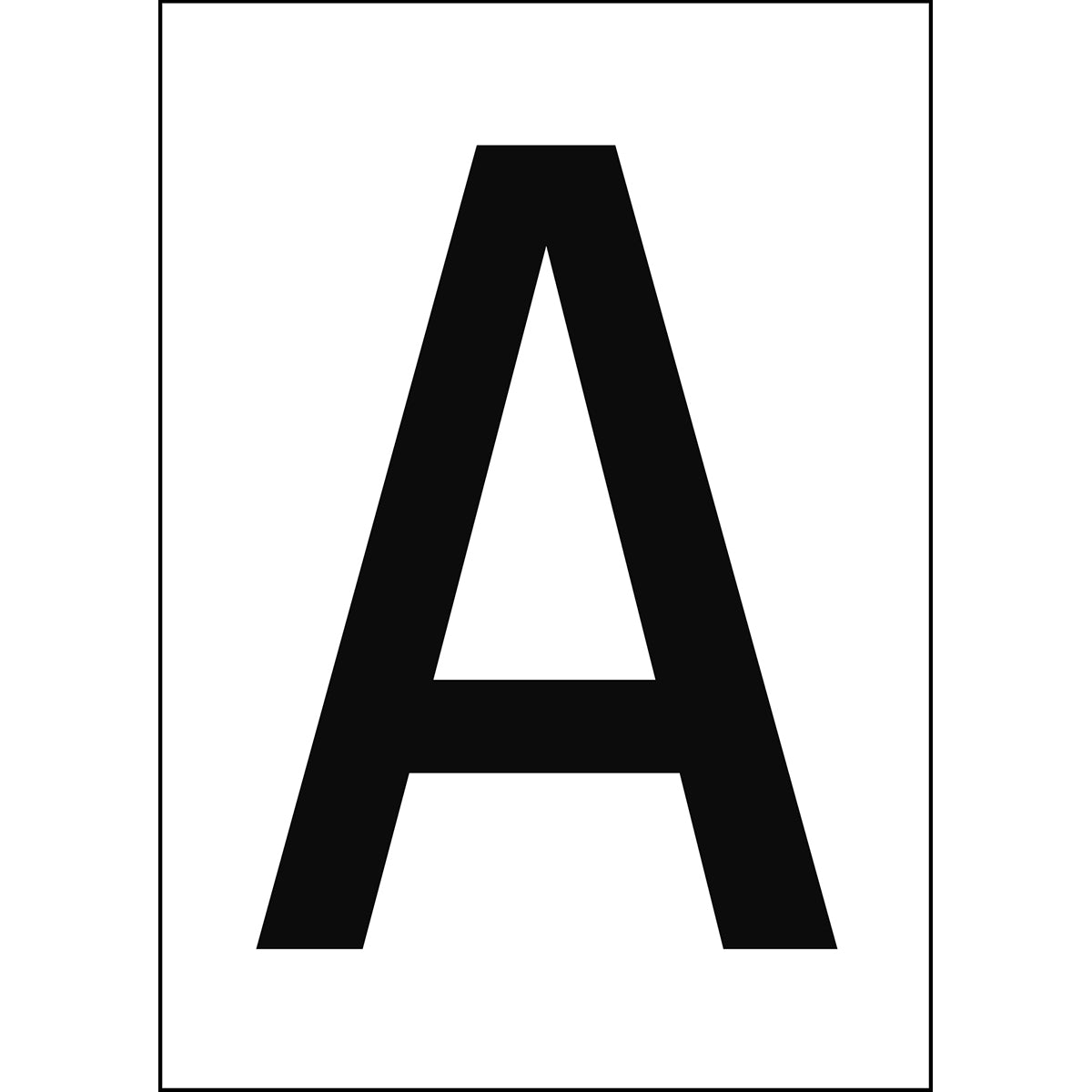 Brady NL7541A4WH-A Numbers & letters DIN A4 size 911331