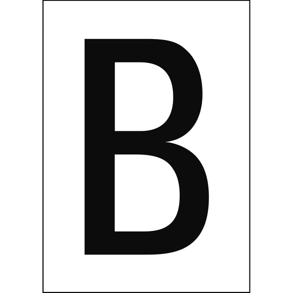 Brady NL7541A4WH-B Numbers & letters DIN A4 size 911329