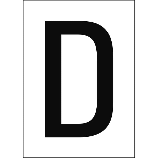 Brady NL7541A4WH-D Numbers & letters DIN A4 size 911327
