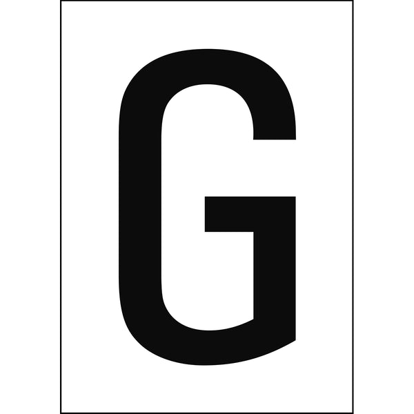 Brady NL7541A4WH-G Numbers & letters DIN A4 size 911322