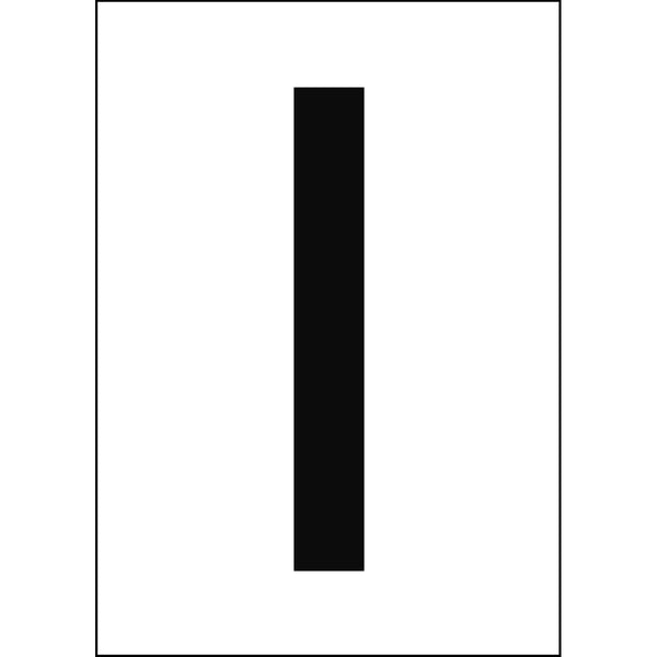 Brady NL7541A4WH-I Numbers & letters DIN A4 size 911320