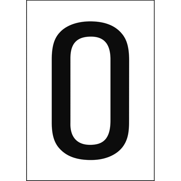 Brady NL7541A4WH-O Numbers & letters DIN A4 size 911314