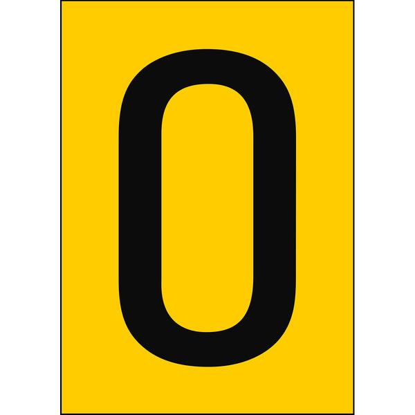 Brady NL7541A4YL-O Numbers & letters DIN A4 size 911275