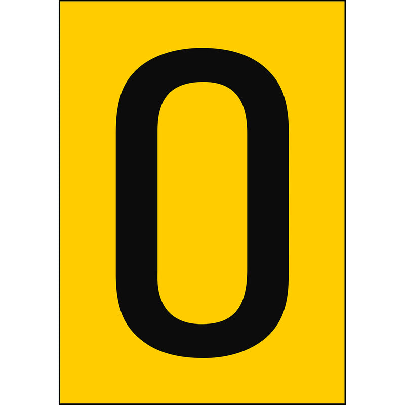 Brady NL859A4YL-O Numbers & letters DIN A4 size 911041