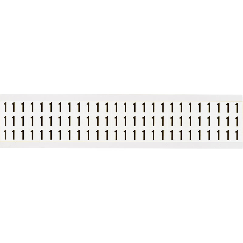 Brady NL-W05-1 Identical numbers and letters on one card for indoor use 234154