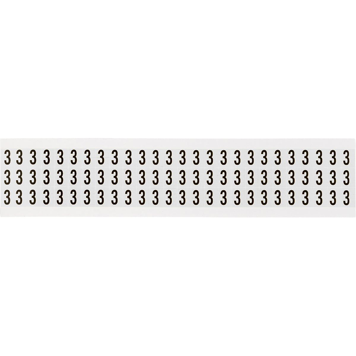 Brady NL-W05-3 Identical numbers and letters on one card for indoor use 234156
