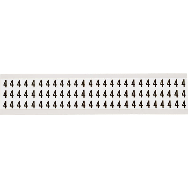 Brady NL-W05-4 Identical numbers and letters on one card for indoor use 234157