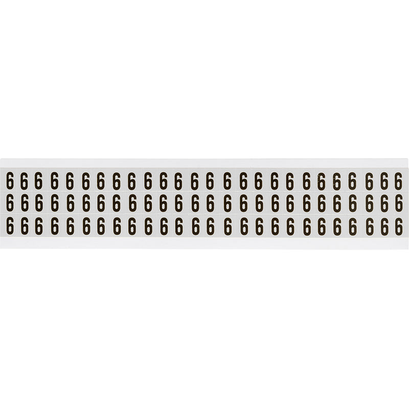 Brady NL-W05-6 Identical numbers and letters on one card for indoor use 234159