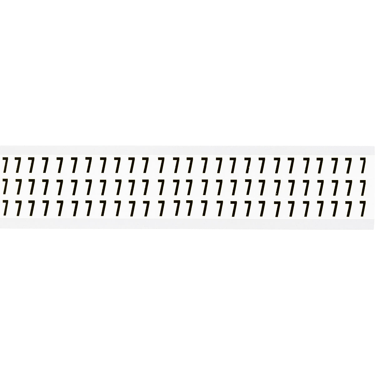 Brady NL-W05-7 Identical numbers and letters on one card for indoor use 234160