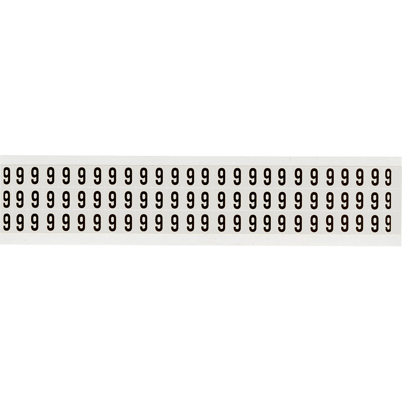 Brady NL-W05-9 Identical numbers and letters on one card for indoor use 234162