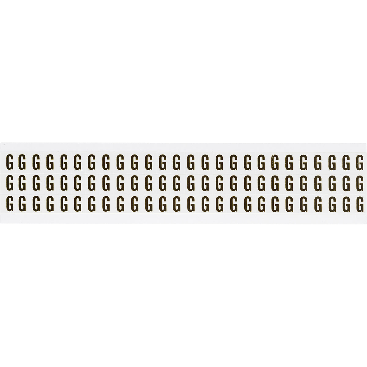 Brady NL-W05-G Identical numbers and letters on one card for indoor use 234169
