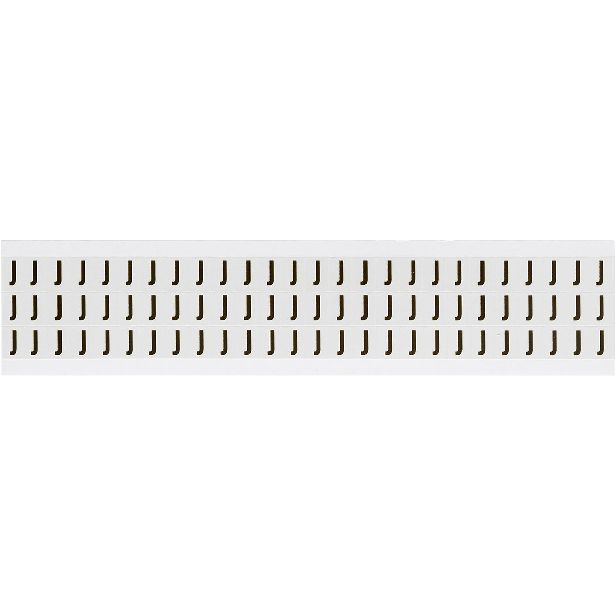 Brady NL-W05-J Identical numbers and letters on one card for indoor use 234172