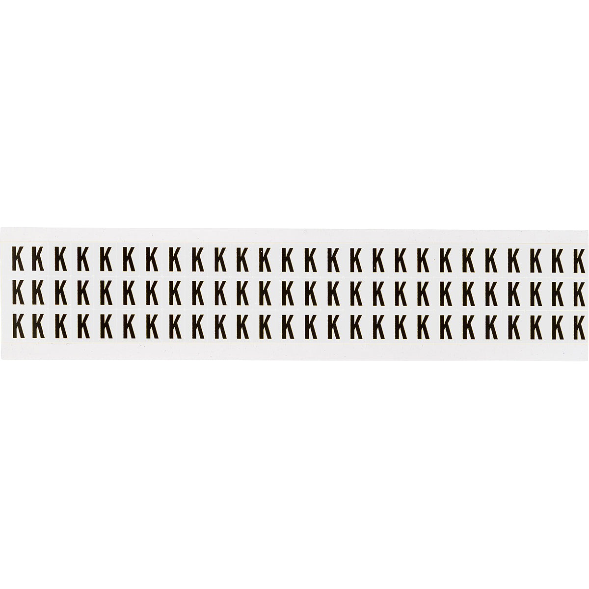 Brady NL-W05-K Identical numbers and letters on one card for indoor use 234173