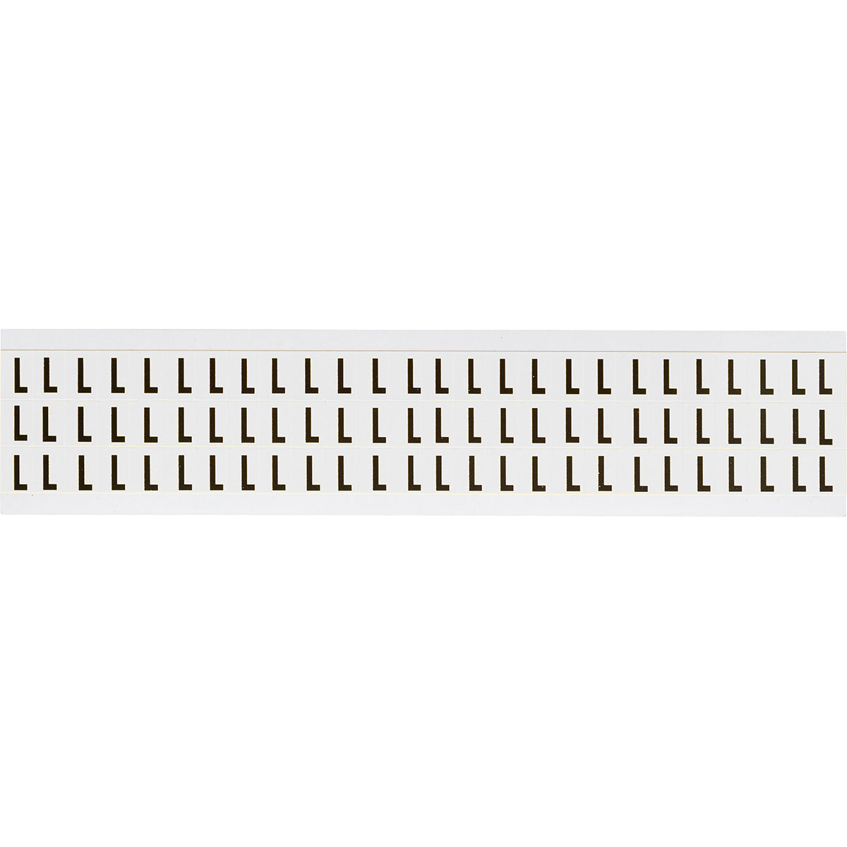 Brady NL-W05-L Identical numbers and letters on one card for indoor use 234174