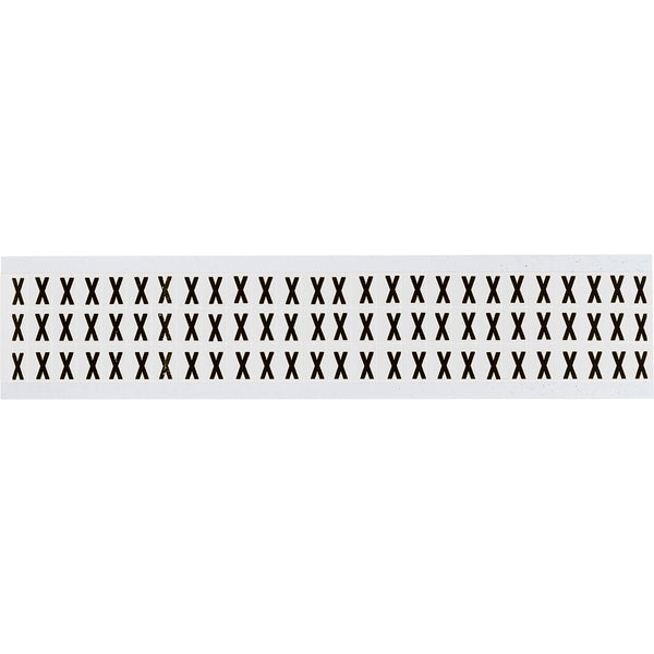 Brady NL-W05-X Identical numbers and letters on one card for indoor use 234186