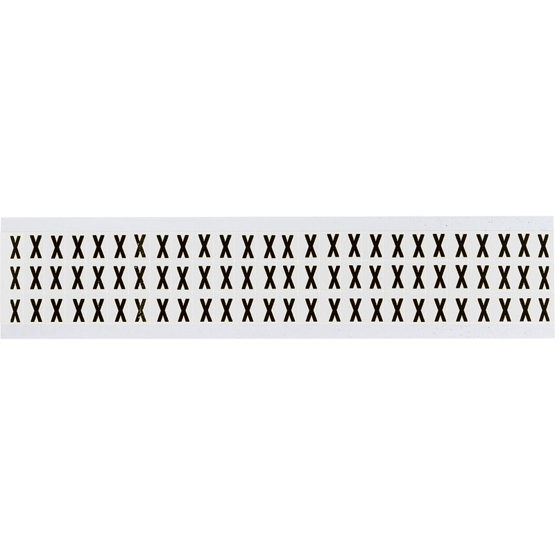 Brady NL-W05-X Identical numbers and letters on one card for indoor use 234186