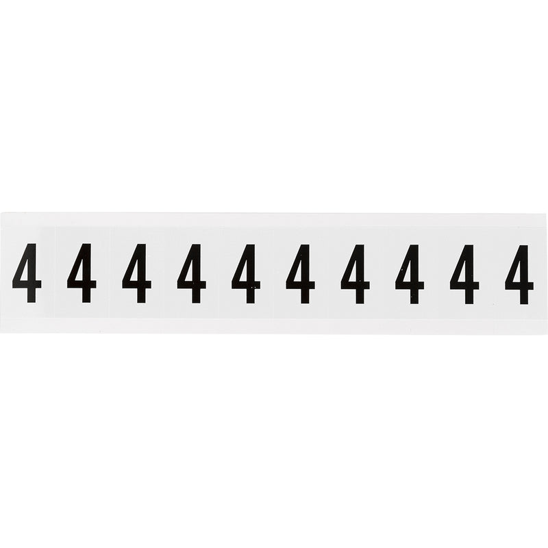 Brady NL-W15-4 Identical numbers and letters on one card for indoor use 234357