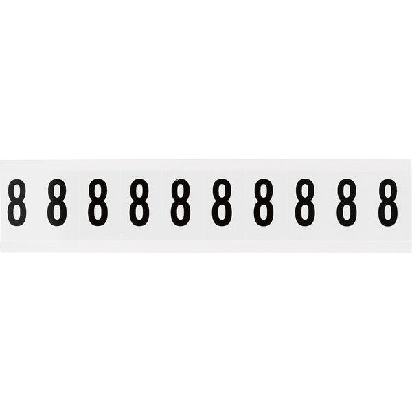 Brady NL-W15-8 Identical numbers and letters on one card for indoor use 234361