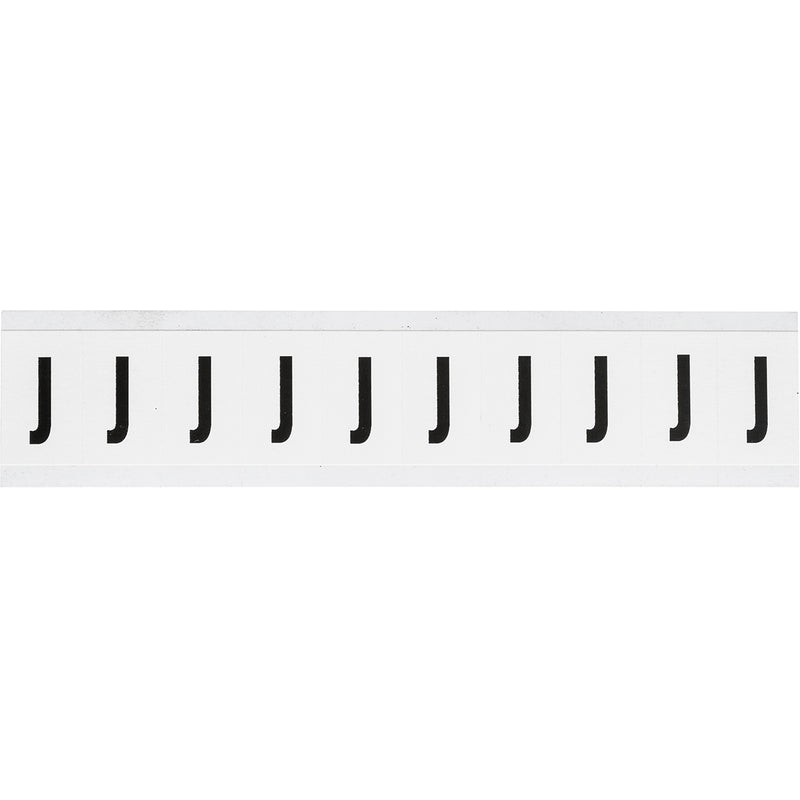 Brady NL-W15-J Identical numbers and letters on one card for indoor use 234372
