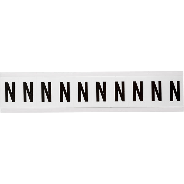 Brady NL-W15-N Identical numbers and letters on one card for indoor use 234376