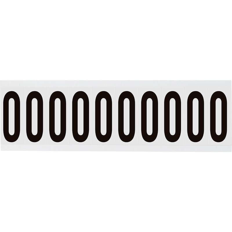 Brady NL-W225-0 Identical numbers and letters on one card for indoor use 234453