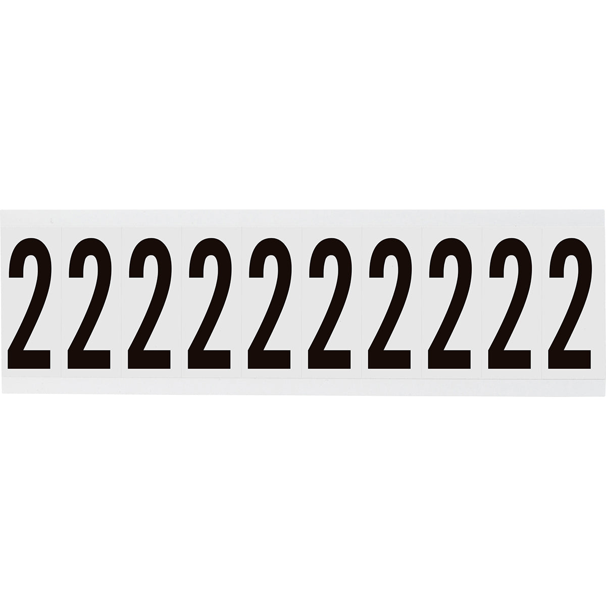 Brady NL-W225-2 Identical numbers and letters on one card for indoor use 234455