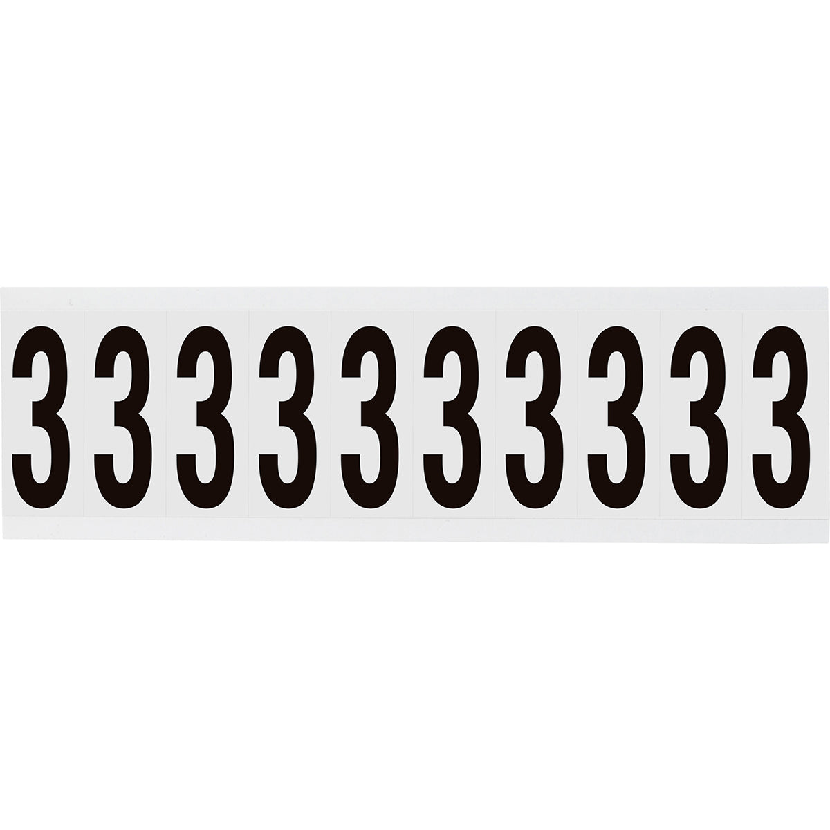 Brady NL-W225-3 Identical numbers and letters on one card for indoor use 234456