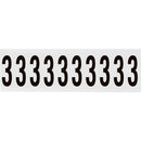 Brady NL-W225-3 Identical numbers and letters on one card for indoor use 234456