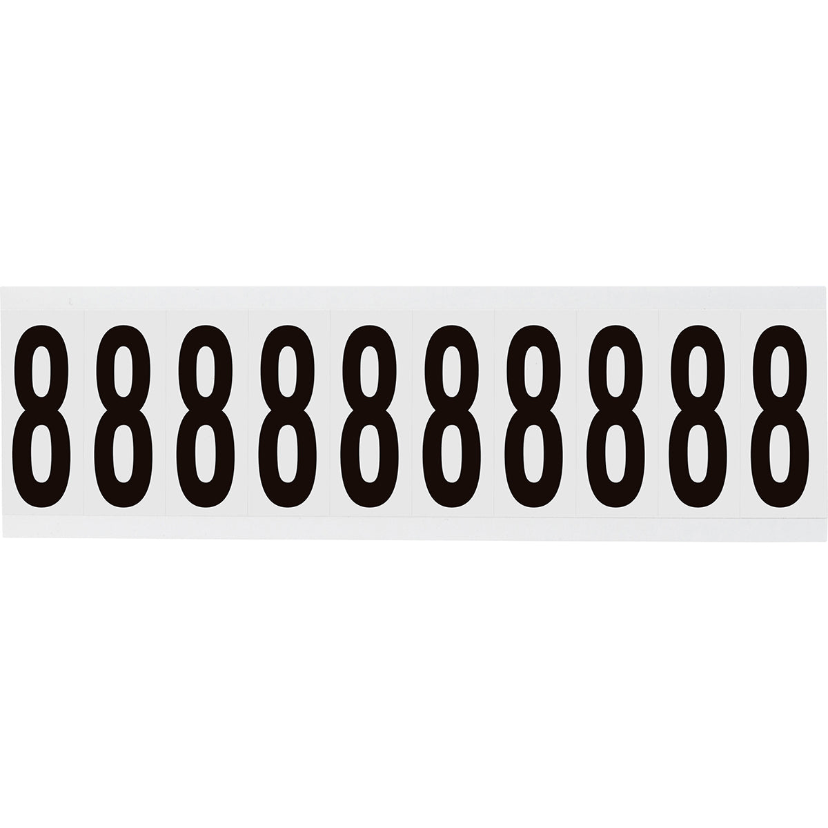 Brady NL-W225-8 Identical numbers and letters on one card for indoor use 234461