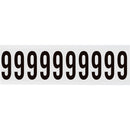 Brady NL-W225-9 Identical numbers and letters on one card for indoor use 234462