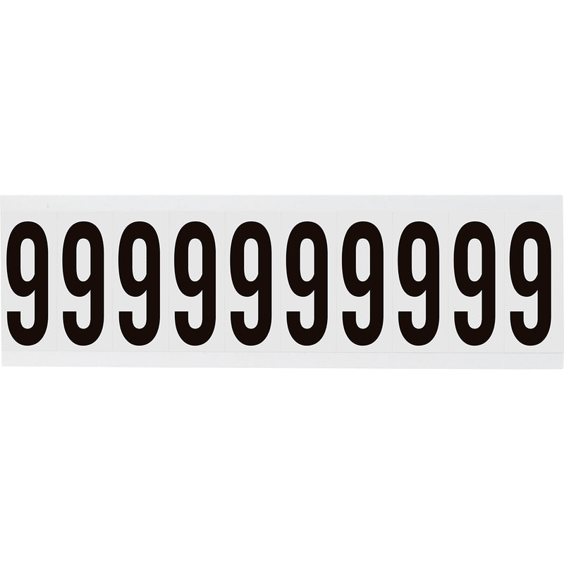 Brady NL-W225-9 Identical numbers and letters on one card for indoor use 234462