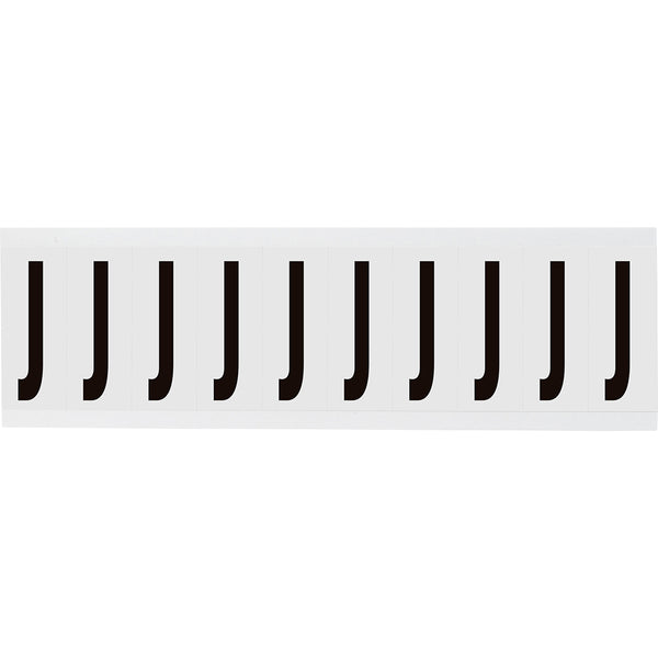 Brady NL-W225-J Identical numbers and letters on one card for indoor use 234472