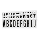 Brady NL-W225-LC Identical numbers and letters on one card for indoor use 234491