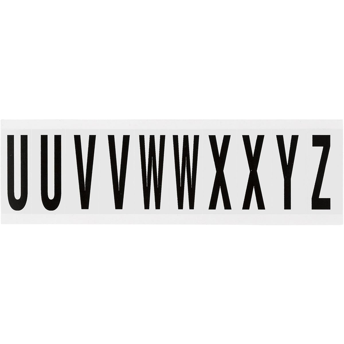 Brady NL-W225-U-Z Identical numbers and letters on one card for indoor use 234496