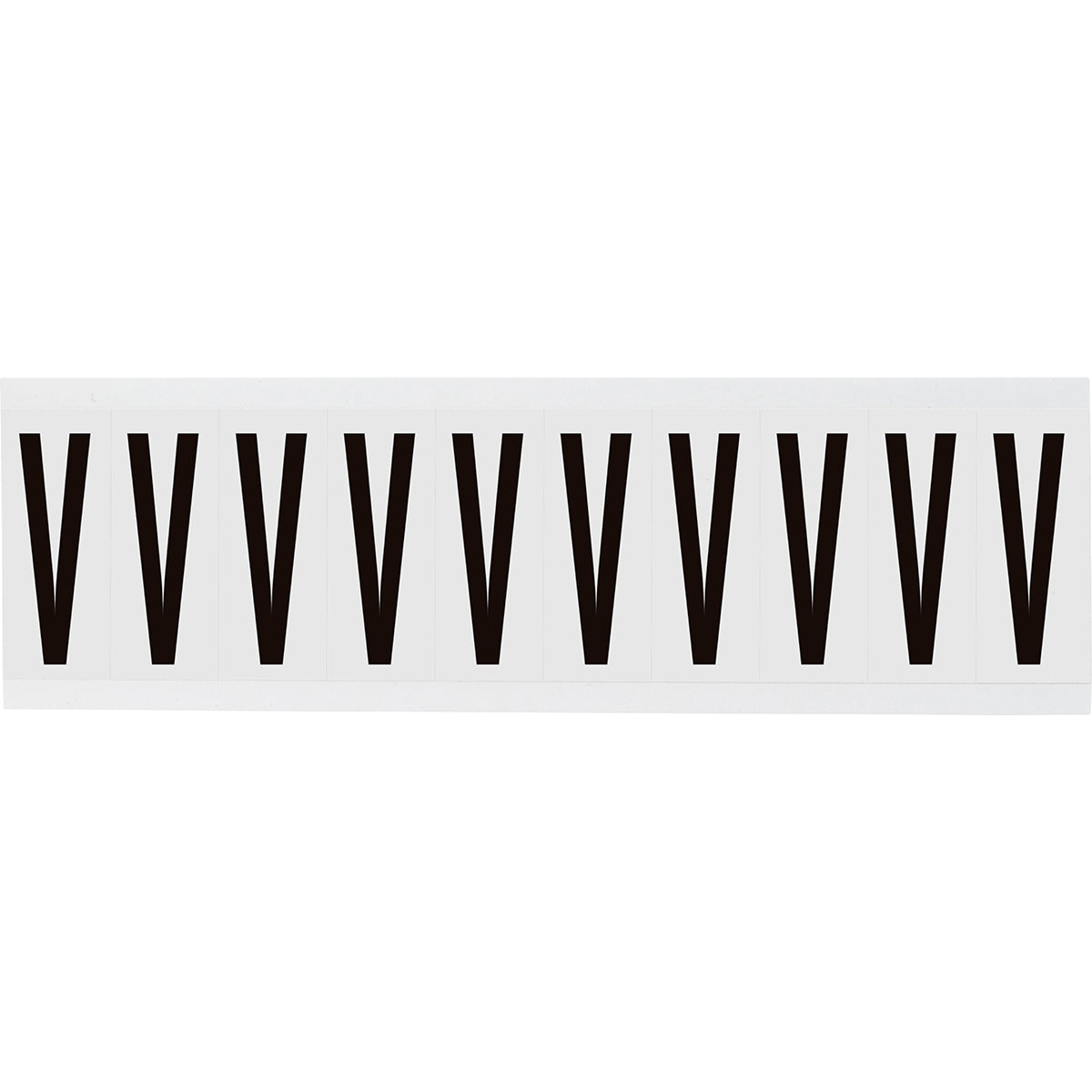 Brady NL-W225-V Identical numbers and letters on one card for indoor use 234484