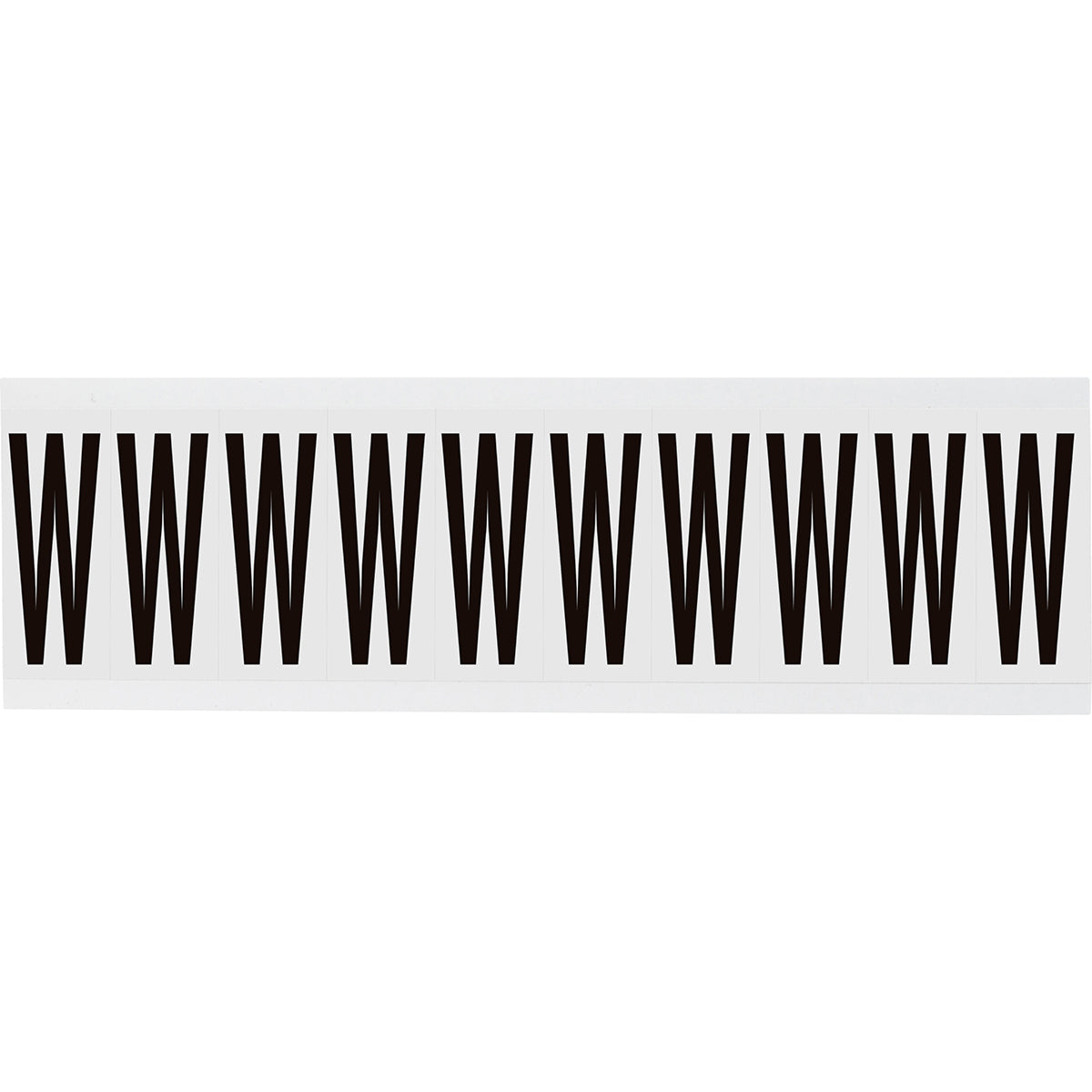 Brady NL-W225-W Identical numbers and letters on one card for indoor use 234485