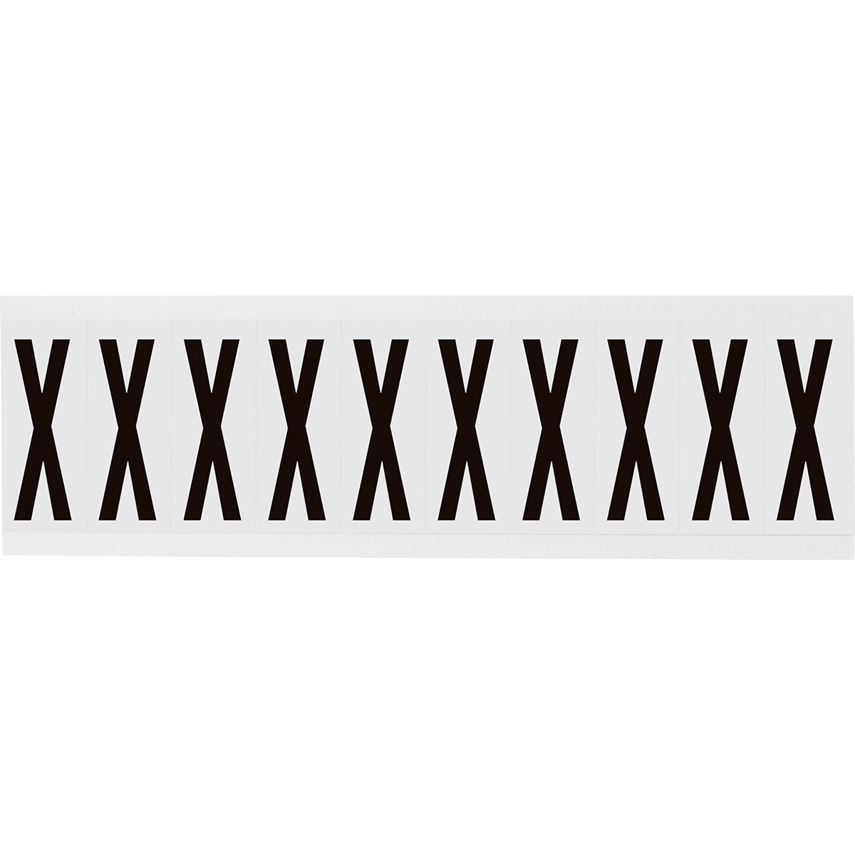 Brady NL-W225-X Identical numbers and letters on one card for indoor use 234486