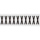 Brady NL-W225-X Identical numbers and letters on one card for indoor use 234486